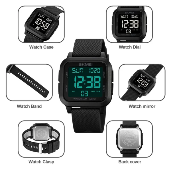 Waterproof Multifunction Digital Sports Watch