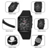 Multifunction Quartz Watch with Silicone Strap
