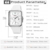 Multifunction Quartz Watch with Silicone Strap