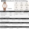 Waterproof Watch with Stainless Steel Mesh Strap