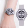 5ATM Waterproof Quartz Watch with Silicone Strap