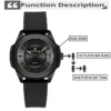 5ATM Waterproof Quartz Watch with Silicone Strap