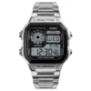Waterproof Stainless Steel Multifunction Digital Watch