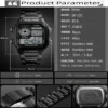 Waterproof Stainless Steel Multifunction Digital Watch