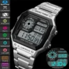 Waterproof Stainless Steel Multifunction Digital Watch