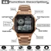 Waterproof Stainless Steel Multifunction Digital Watch