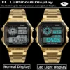 Waterproof Stainless Steel Multifunction Digital Watch