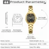 Gold Tonneau Quartz Watch