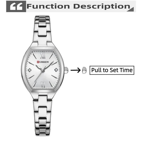 Gold Tonneau Quartz Watch
