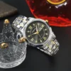 Quartz Watch with Day Date Stainless Steel Bracelet