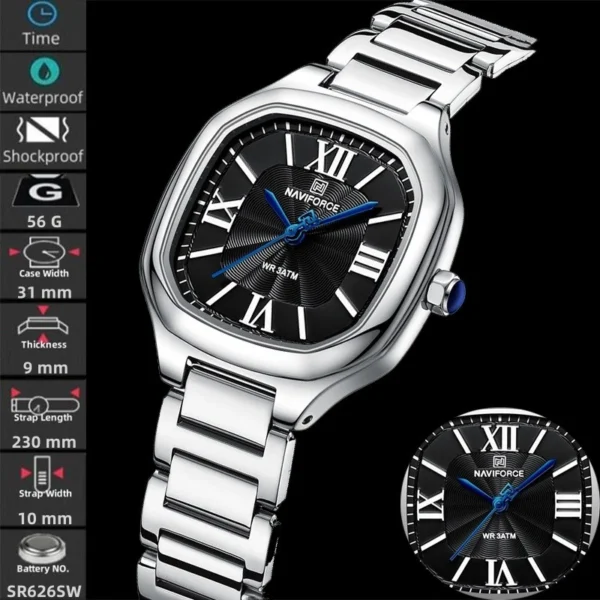 Square Roman Numeral Quartz Watch